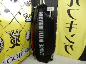 GK緑★ 030 【値下げ】【中古キャディバッグ】★ダンスウィズドラゴン★D3-612021BK★スタンド★ブラック★おすすめ★人気★お値打ち★