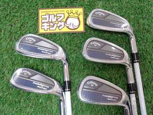 GK栄三越■ 新品604 【レディース用】【値下げ】キャロウェイ◆PARADYM MAX FAST◆ELDIO40 for Callaway◆日本仕様◆L◆アイアン5本セット