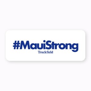 【チャリティステッカー】マウイ島／ハワイ島山火事災害支援／MAUI STRONG／ハワイ ステッカー USDM HDM ALOHA Truckfield