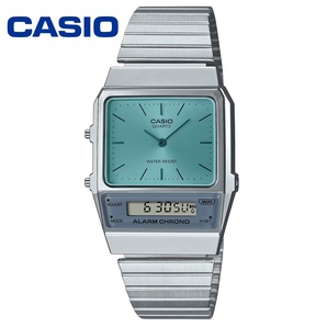 CASIO カシオ スタンダード AQ-800EC-2A シルバー アイスブルー 腕時計 アナログ デジタル メンズ レディース ユニセックス ビジネス 仕事
