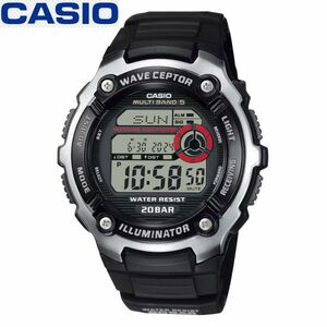 カシオ CASIO 電波 腕時計 防水 WV200R ブラック デジタル シンプル 電波時計 マリンスポーツ メンズ 男性 キッズ 子供 中学生 高校生