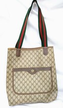 GUCCI グッチ ショルダーバッグ シェリーライン GG ヴィンテージ 89・02・003 BAG オールドグッチ ☆Lh4.20_画像1