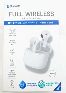 未開封 FULL WIRELESS EARPHONES 完全ワイヤレスイヤホン GRFD-TWS DT08 WH ホワイト ★LH3.5