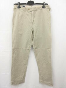 【ポロラルフローレン POLO Ralph Lauren】 コットン チノパンツ (メンズ) size32/30 ライトベージュ系 無地 PP-PM-LS-0110 ■28MPA0730■