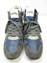 未使用 【ディアドラ ヘリテージ diadora HERITAGE】 161890-60033 コンビレザー ハイカットスニーカー (メンズ) size27 紺 ■15MZA5464■_画像2