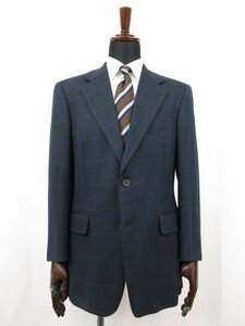  super-beauty goods [ Burberry zBURBERRYS*] Anne gola. single 2 button jacket ( men's ) sizeAB6 navy series window pen × weave pattern #28MJ9164