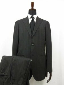 HH[ Tomorrowland TOMORROWLAND] Loro Piana cloth silk .3B step return . suit ( men's ) size48 charcoal gray stripe pattern #27RMS8085