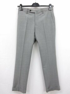 超美品 【インコテックス INCOTEX】 SLIM fit ストレッチ素材 スラックス パンツ (メンズ) size46 ライトグレー系 無地 90169■28MPA0862■