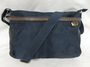 [ Ace ACE] nylon shoulder bag diagonal .. extract bread double ( men's / lady's ) the smallest lustre navy #5MG2525#