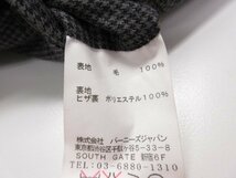 超美品 【BARNEYS NEW YORK バーニーズニューヨーク】 ウールスラックス パンツ (メンズ) size50 グレー系 千鳥柄 ■28MPA0678■_画像3