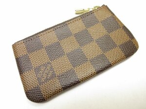 超美品 【LOUIS VUITTON ルイヴィトン】 N62658 ポシェットクレ ダミエ キーリング付きコインケース (男女兼用) 仏製 CT0178■7LE3689■