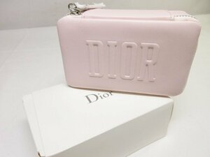 未使用 【Dior ディオール】 ノベルティ ブランドロゴ ジュエリーボックス 小物入れ アクセサリーケース(レディース)ライトピンク◇7CC1066