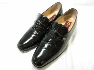 美品 【シャルルジョルダン CHARLES JOURDAN】 ローファー スリッポン レザー 紳士靴 (メンズ) size25 ブラック ■30MZA5348■