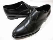 超美品 【ジョンロブ JOHNLOBB】 レザー フィリップ2 ローファー スリッポン 紳士靴 (メンズ) size5.5EE7000 ブラック ■30MZA5396■_画像1