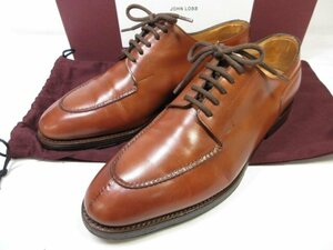 超美品 【ジョンロブ JOHN LOBB】 レザー シャンボード2 CHAMBORD2 外羽根 Uチップ 紳士靴 (メンズ) size6E8695 ブラウン系 ■30MZA5406■