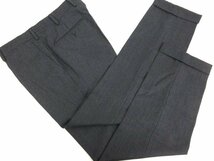 超美品 【ベルベスト Belvest】 カシミヤ混 3ボタン段返り スーツ (メンズ) 48-7R チャコールグレー ストライプ 伊製 A10161 ■27HR3604_画像4