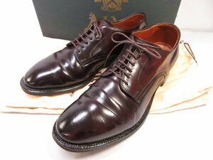 美品 【ALDEN オールデン】 53501 コードバン モディファイドラスト プレーントゥ 紳士靴 (メンズ) size7D バーガンディ ■30MZA5430■