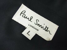 【ポールスミスロンドン Paul Smith】アンゴラ100％ ロング丈 ステンカラーコート (メンズ) sizeL ネイビーがかったグレー系■17MW3107■_画像4