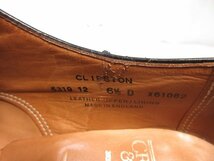 美品 【クロケット&ジョーンズ CROCKETT&JONES】 CLIPSTON キャップトゥ 内羽根 ドレスシューズ 靴 (メンズ) size6.5D 黒 ■30MZA5428■_画像6