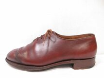 【トリッカーズ TRICKER'S×セントジェームス】 ホールカット メダリオン シューズ 靴 (メンズ) 4.5 赤みがかったブラウン ■30MZA5425■_画像6