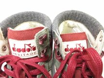 未使用 【ディアドラ ヘリテージ diadora HERITAGE】 157640-C5949 スエード ハイカットスニーカー (メンズ) size27 緑×赤 ■15MZA5462■_画像7