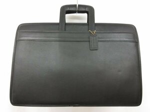 美品【コーチ COACH】 G5F‐5351 レザー ブリーフケース 書類かばん (メンズ) ブラック ■5MG2545■