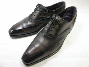 超美品 【ベルルッティ Berluti】 オックスフォード パティーヌ レザー ドレスシューズ 紳士靴 (メンズ) size7.5 黒～茶系 ■15MZA5489■