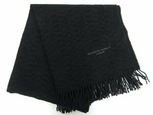  super-beauty goods [ Katharine Hamnett KATHARINE HAMNETT] weave pattern large size stole muffler shawl ( men's ) black group #10ME6710#