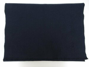  super-beauty goods [ Dunhill dunhill] cashmere 100% large size stole muffler ( men's ) navy Britain made #10ME6719#