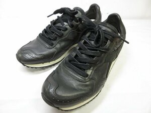 未使用 【ディアドラ ヘリテージ diadora HERITAGE】 158920-80013 レザー スニーカー 靴 (メンズ) size27 ブラック ■15MZA5452■