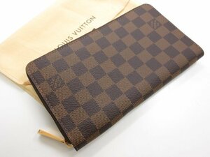 未使用 【ルイヴィトン LOUIS VUITTON】 N60003 ダミエ ジッピーオーガナイザー 長財布 (男女兼用) 茶 VI0088 フランス製■7ME6796■