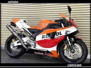 ★CBR954RR★お得なVehicle inspection丸々1990included！★popularのレプソルカラー★高価なオーリンズサス★逆vehicleフルパワー！★custom多数で決まった１台★