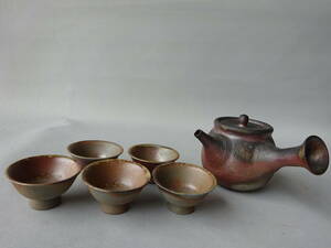 Bizen Ware Kiln Kiln изменить yokote kusta isprics / konishi Park Old Cup 5 клиентов