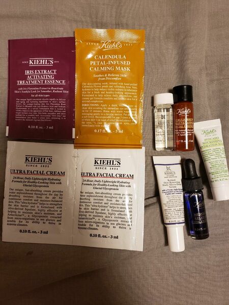 Kiehl's サンプル　まとめ　トライアルセット