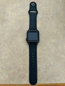 完動作品　Apple Watch SeriesSE 第一世代黒　純正バンド/純正充電ケーブル付き　バッテリー最大残量84%