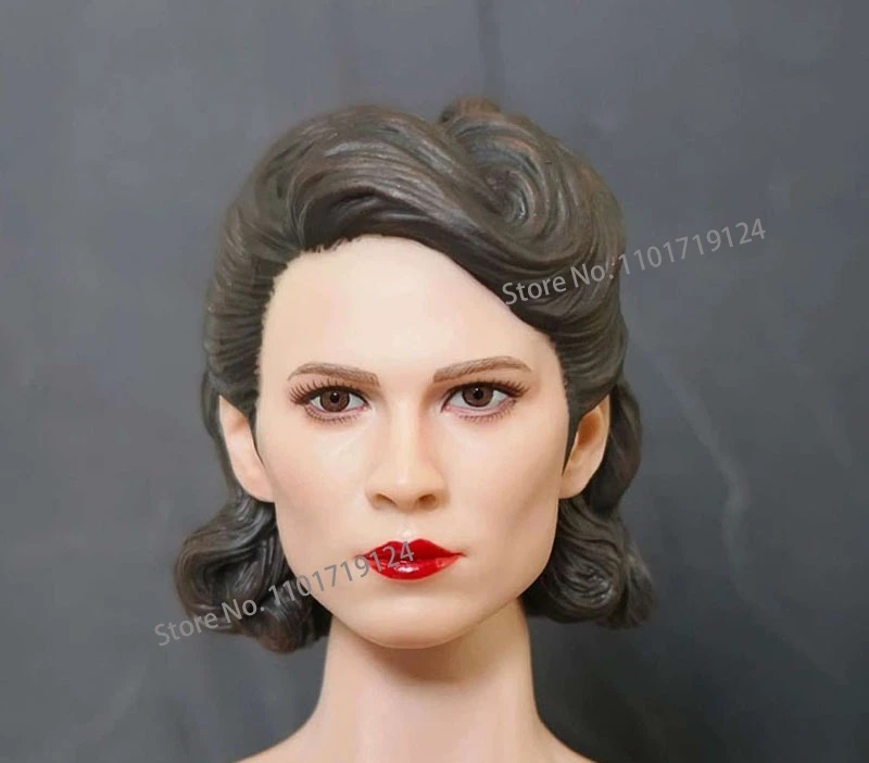 ☆ 1/6 Universal Custom Action Figure Replacement Head Female Actress Carter Head ☆ PVC Head 12inch Short Hair Beautiful 1:6 H312, doll, Character Doll, Custom Doll, others