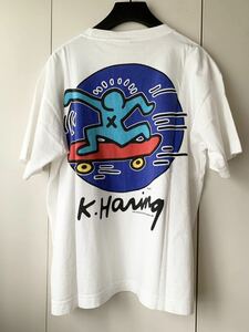 ビンテージ キースヘリング Tシャツ 1991 XOX スケボー L