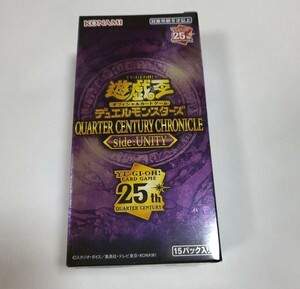  Yugioh 25 anniversary 25th quarter Century Chronicle side Unity 1 box 1box 15packs Uni ti