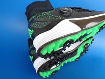 13806■新品 21年製 adidas golf ZG21 Motion BOA アディダス ゴルフ ゼッドジー モーション ボア 黒 緑 H68592 ミッドカット 27.5_画像9