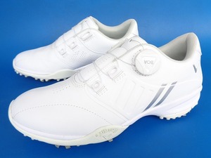 13826# beautiful goods Callaway Callaway spike golf shoes white 24.5 1030 BOA