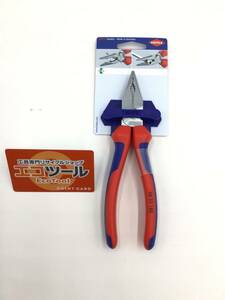 【領収書発行可】☆KNIPEX/クニペックス 185mmニードルノーズペンチコンフォートグリップハンドル 0825-185SB [ITC11FTCW26O]