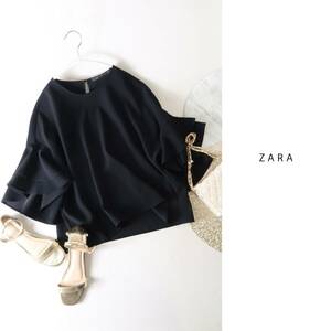 ザラ ZARA☆洗える フリルスリーブ ブラウス Mサイズ☆A-O 1947