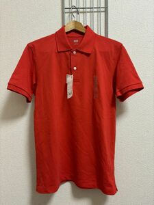 新品（タグ付き）［UNIQLO］ユニクロ　ドライカノコポロシャツ　半袖　赤　M Y2943