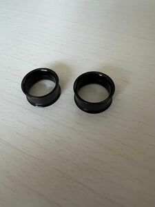 20mm ピアス ダブルフレアトンネル ボディピアス ネジ式　2個セット