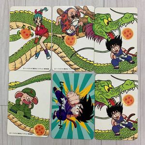  rare that time thing ni acid Dragon Ball card clean ..... card less . card etc. 6 pieces set 