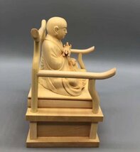 極上品★空海 弘法大師座像 木彫仏像 仏教美術 精密細工_画像5