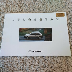  Subaru первое поколение Justy каталог Англия версия 