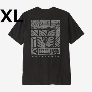 新品 37739 XL 黒 メンズ ドーン トゥ ダスク Tシャツ パタゴニア