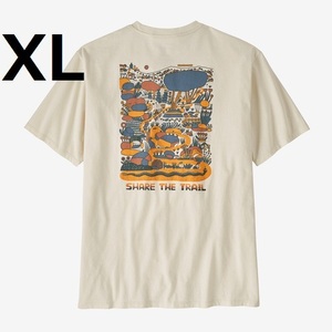 新品 37772 XL 白 コモントレイル ポケット Tシャツ パタゴニア