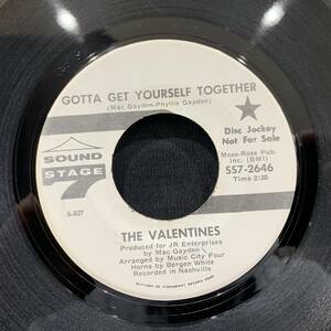 【EP】The Valentines - Gotta Get Yourself Together / I'm Alright Now 1969年USオリジナル Promo Sound Stage 7 SS7-2646 